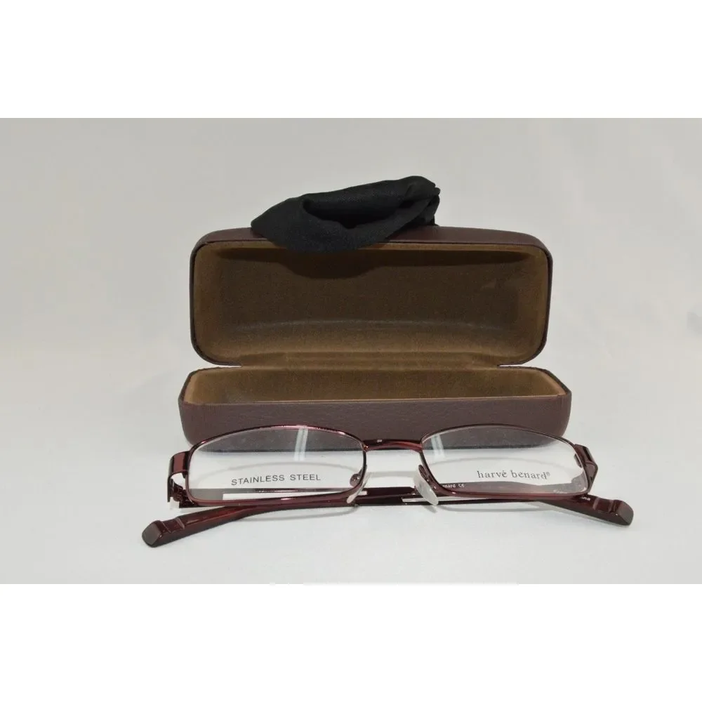 Harve Bernard Eyewear HB548 Size: 51-17-140 Color: Burgundy‎